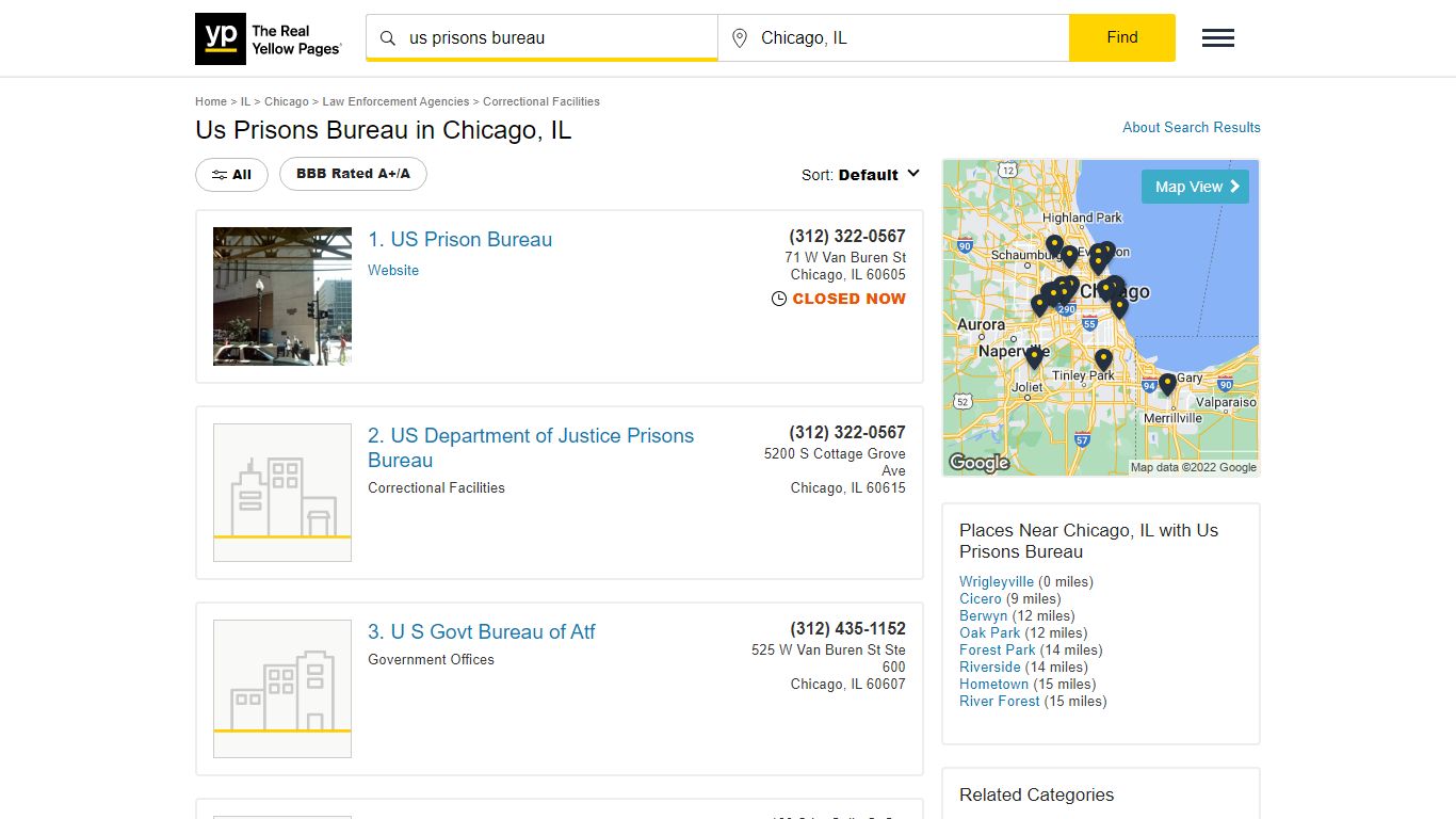 Us Prisons Bureau in Chicago, IL with Reviews - YP.com